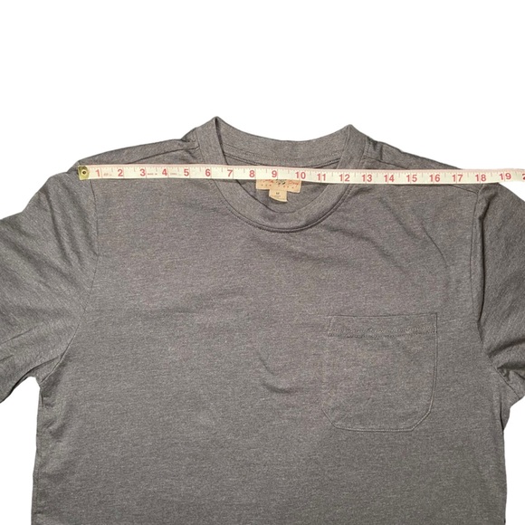 Men’s crewneck short‎ sleeve shirt chest pocket cotton blend - Picture 3 of 5
